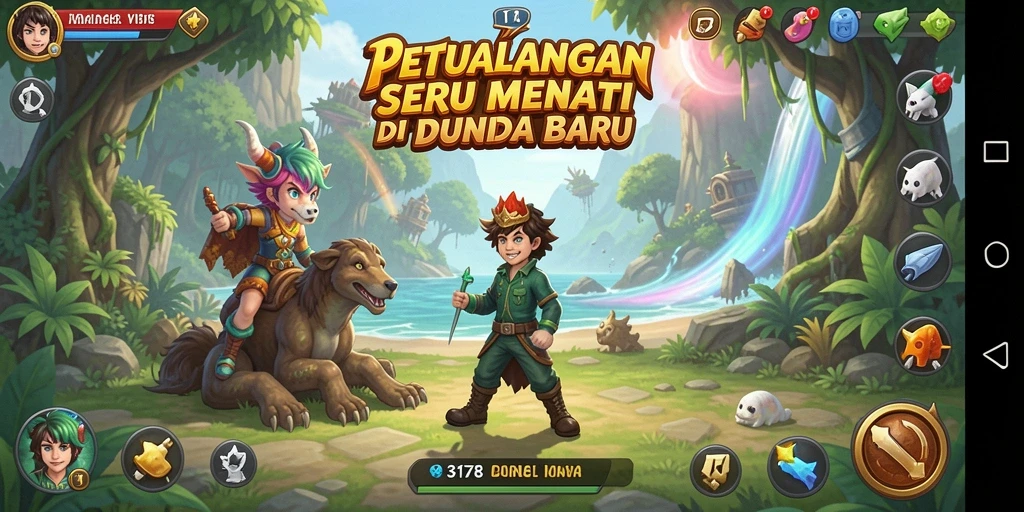 Gameplay seru di dunia petualangan 3178 dengan karakter unik dan grafik menawan.