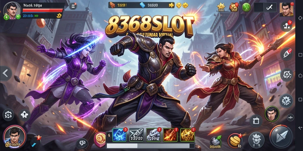 Gambaran menarik dari gameplay Fighting di 8368SLOT.