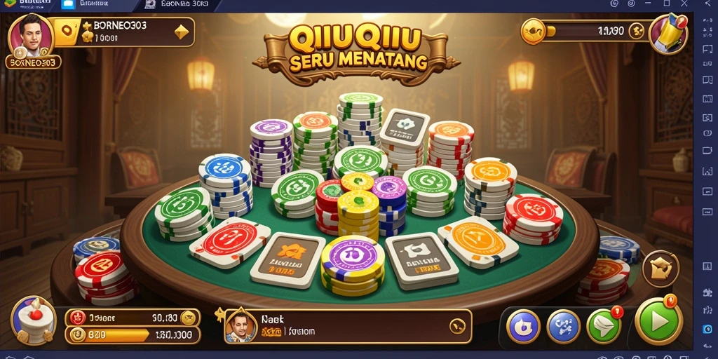 Gameplay seru QiuQiu di BORNEO303 dengan fitur menarik.