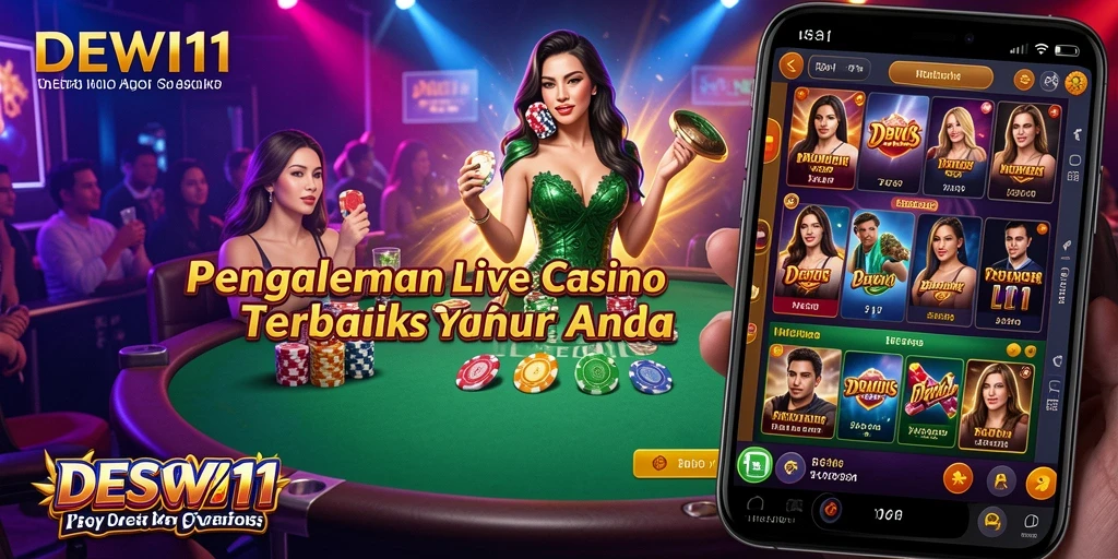 Tampilan antarmuka Live Casino DEWI11 yang menarik dan interaktif.