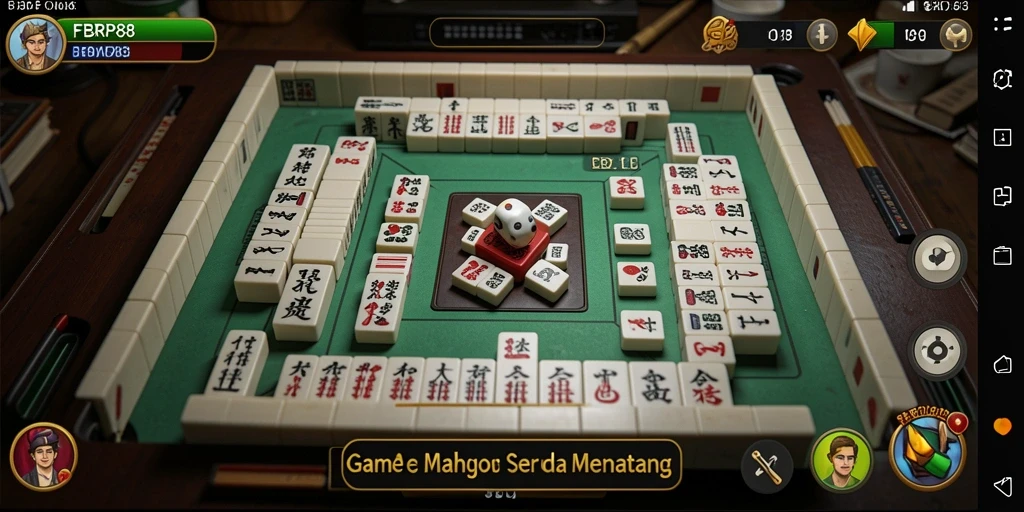 Gameplay seru Mahjong dalam FBRP88 dengan grafis menarik.