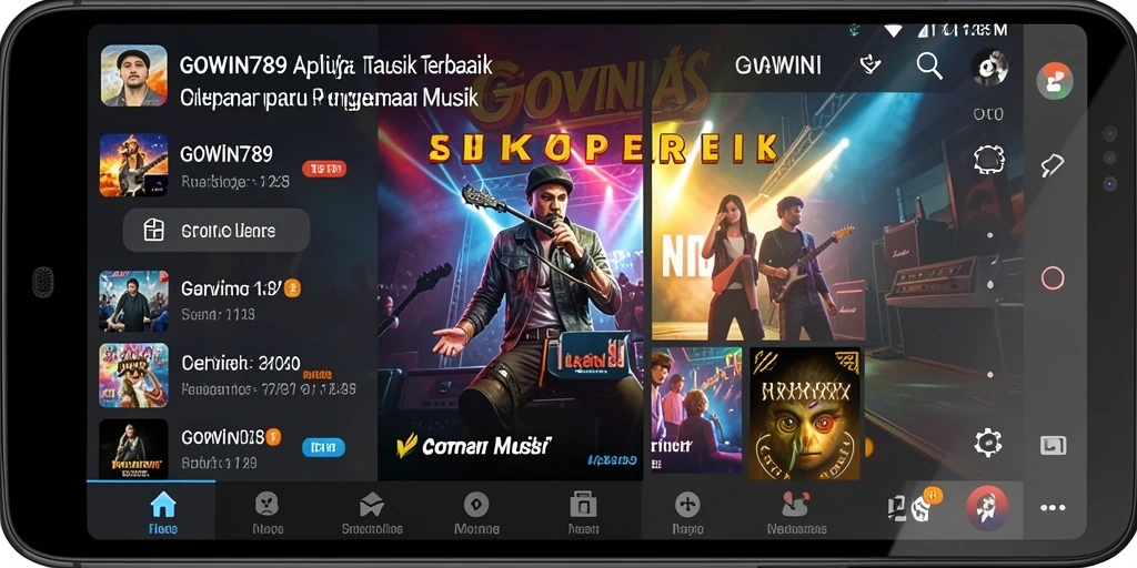 Tampilan gameplay GOWIN789 yang seru dan interaktif dengan berbagai lagu.