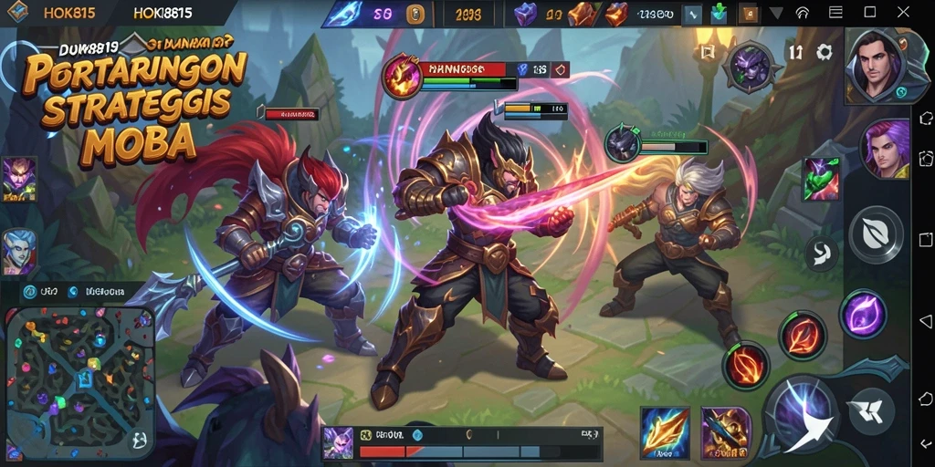 Tampilan seru dari gameplay HOKI8815 dengan pertarungan epik.