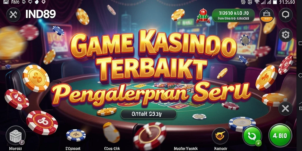 Screenshot gameplay Kasino IND89 menunjukkan keseruan permainan yang interaktif.