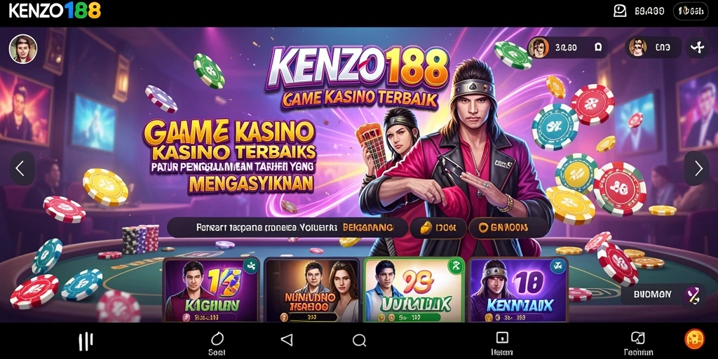 Tampilan gameplay Kasino yang seru di KENZO188.