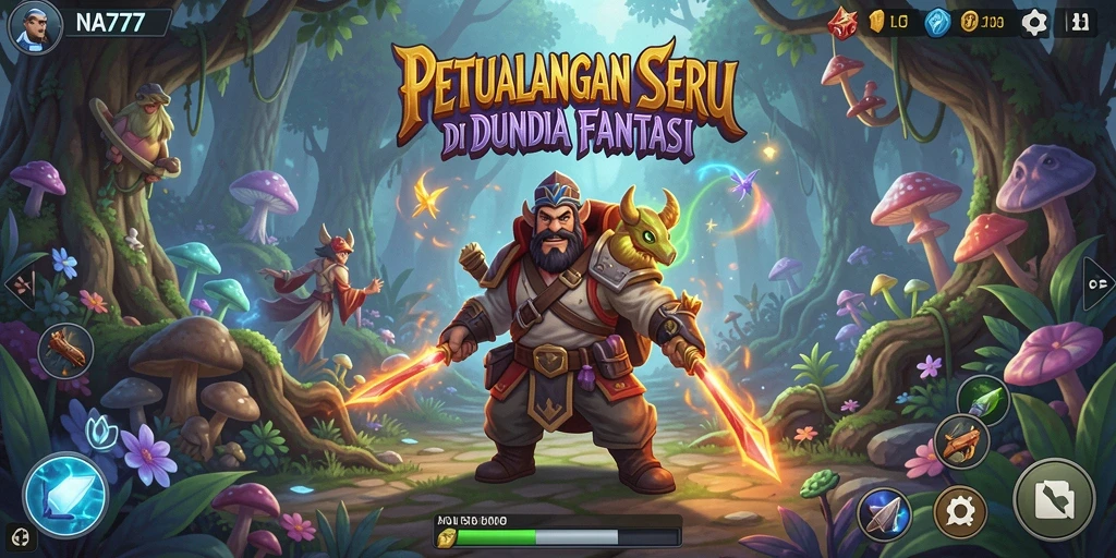 Screenshot gameplay NA777 yang menampilkan petualangan mendebarkan.