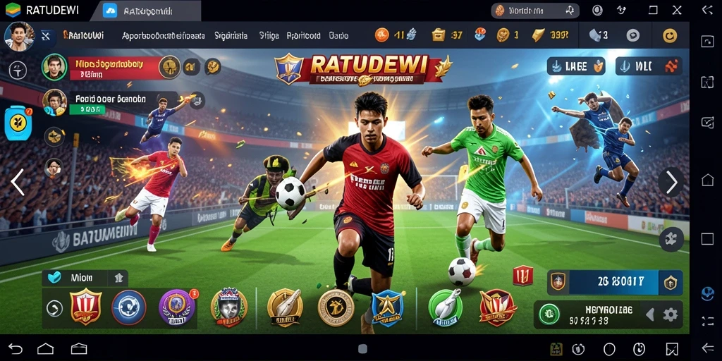 Tampilan gameplay menarik dan interaktif dari aplikasi RATUDEWI.