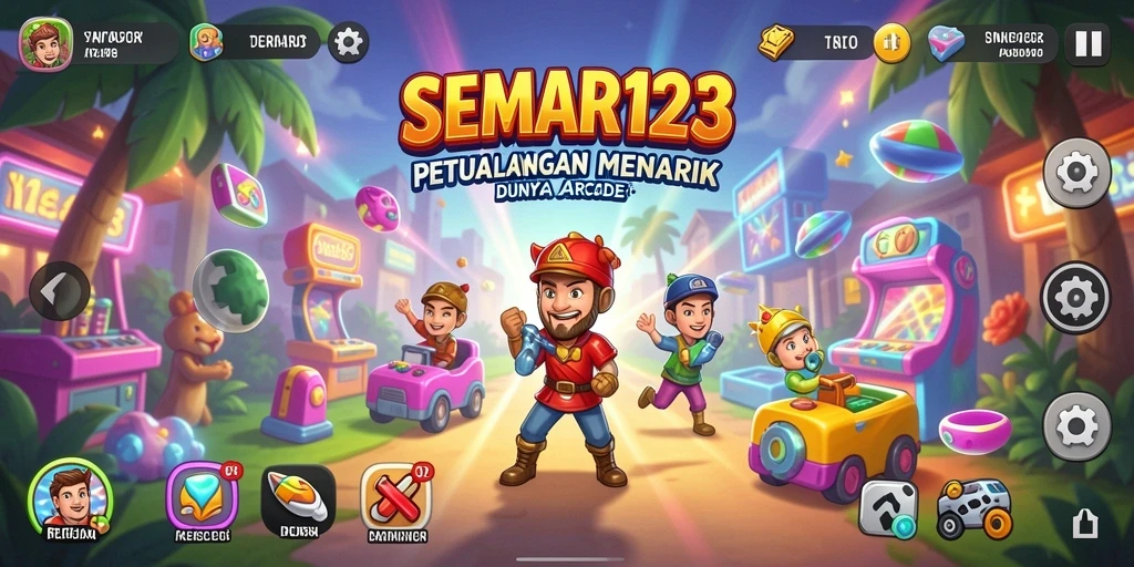 Tangkapan layar SEMAR123 menampilkan aksi seru dalam gameplay arcade.