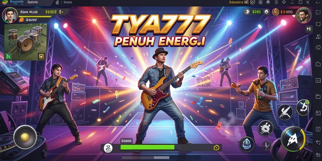 Screenshot gameplay menampilkan aksi seru dalam permainan Musik TYA777.